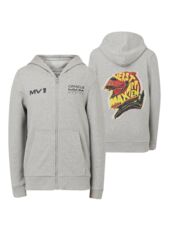 Red Bull Racing Hoodie Grijs Max Helmet - Kids - Max Verstappen