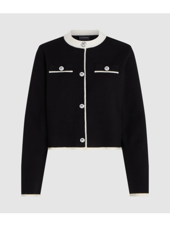 BW FANCY BUTTON KNIT CARDIGAN