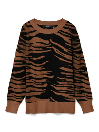 VMNANCY LS O-NECK LONG PULLOVER BOO