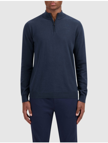Originele Half Zip Gebreid 100% Katoen Mannen