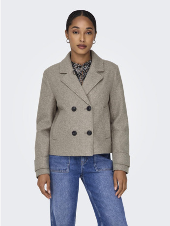 Spread Collar Long Sleeves (L/S) Omgekeerde jas met korte knoopsluiting