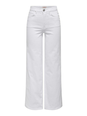 Wide Leg Fit Jeans met wijde pijpen en hoge taille en riemlussen
