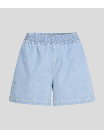 RHINESTONE DENIM SHORTS