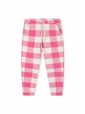 10DAYS Dames geruite cropped jogger organic cotton