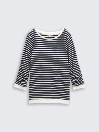 Sweatshirt met wafelstructuur