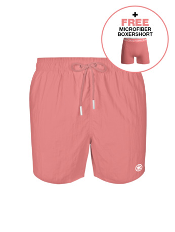 Heren Zwembroek Effen Dusty Pink