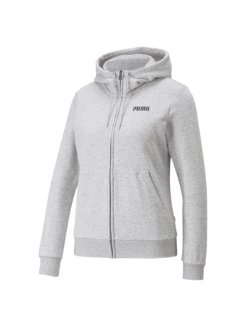 ESS FZ Hoody FL W Light Gray Heather