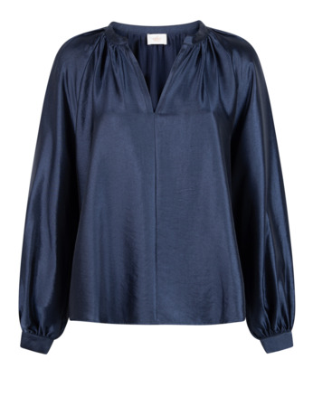 Aaiko Dames Ecovero Top Blauw Iris