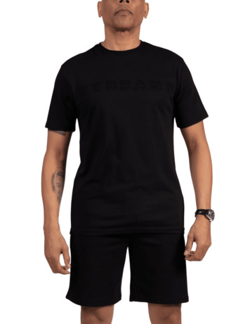 MYBRAND Geëmbosseerd Statement T-shirt MANNEN