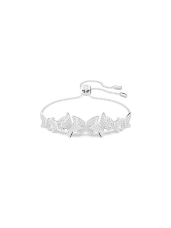 Idyllia Lilia Soft Bangle Rhodium shiny Crystal