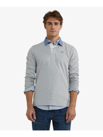 Solid Rugby 100% Cotton Heren