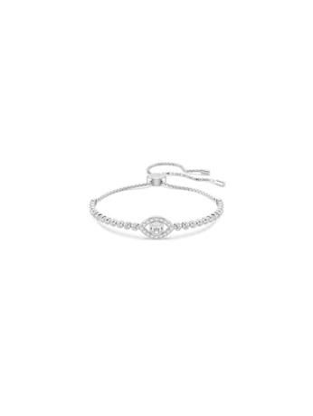 Matrix Tennis Soft Bracelet Rhodium shiny White Crystal
