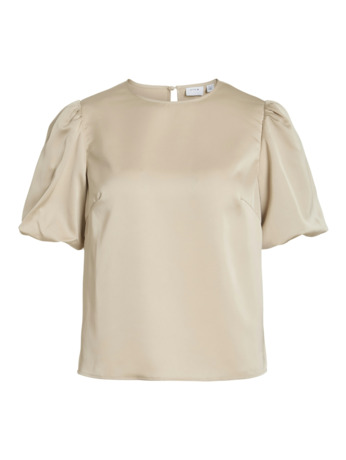 VIELLETTE 2/4 SATIN PUFF TOP - NOOS