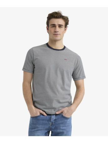 Stripe T-shirt 100% Cotton Heren