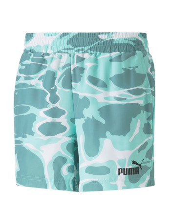 Summer Splash Woven AOP Shorts 5" Mint