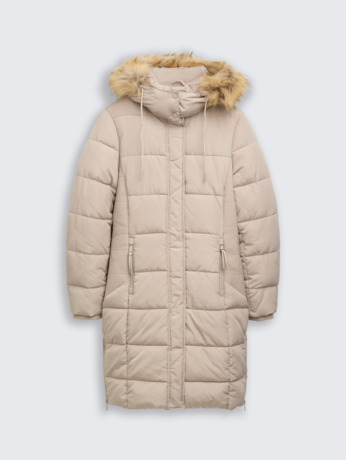 Gewatteerde jassen met afneembare capuchon