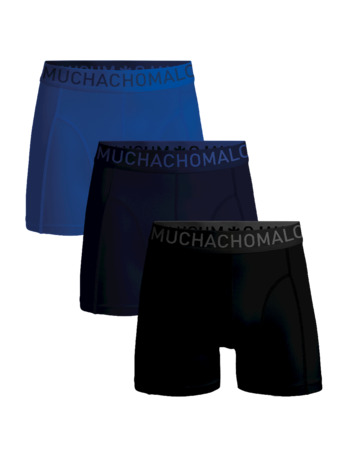 Heren 3-pack Boxershorts Microvezel Black/Blue/Blue
