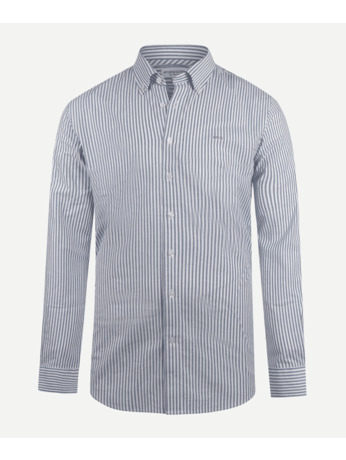 Sretch Oxford Shirt Big Stripe