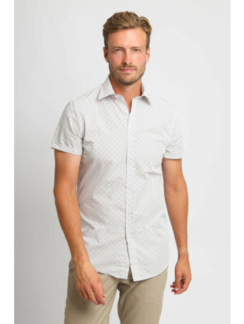 Suitable Short Sleeve Overhemd Print Multicolour