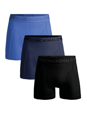 Jongens 3-Pack Boxershort Effen Black/Blue