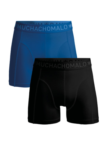 Jongens 2-Pack Boxershorts Effen Black/Blue