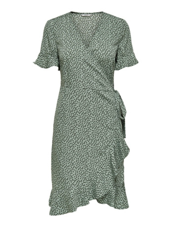 Regular Fit V-Neck Short Sleeves (S/S) Wikkel jurk