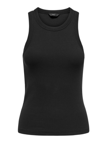 Slim Fit Square Neck Sleeveless (S/L) BASIC Tanktop zonder mouwen met slim fit