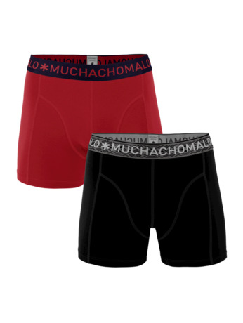 Heren 2-Pack Korte Effen/Effen Darkblue/Red