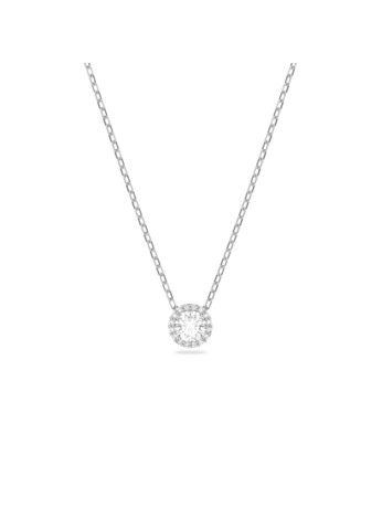 Una Angelic Pendant Round Rhodium shiny White