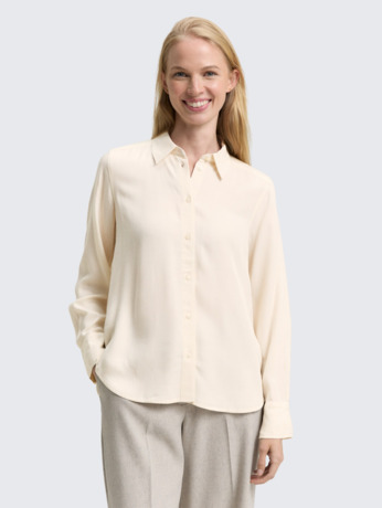 Twill blouse in normale maat