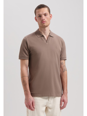 Dstrezzed Heren Jersey Polo Button Polo Zwart Bowie