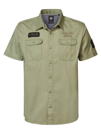 Herenoverhemd Korte Mouw Uni