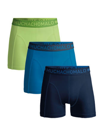 Heren 3-Pack Boxershorts Effen Blue/Green