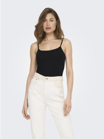 Regular Fit U-Neck Sleeveless (S/L) Regular fit tanktop met knoopsluiting