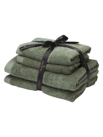 Rio - Handdoek bundel - GOTS KATOEN - 2x 50x100 + 2x 67x130 cm - Forest