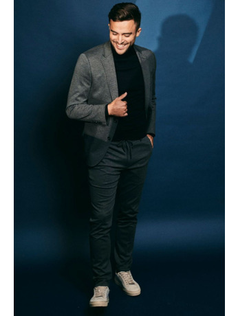 Suitable Jersey Suit Antraciet