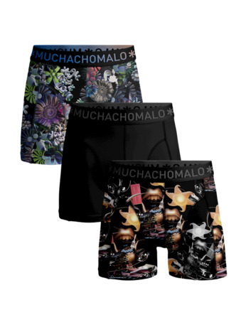 Jongens 3-pack Boxer Short Rolling Stones Beatles Print/Print/Black
