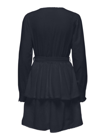 Regular Fit V-Neck Long Sleeves (L/S) Elegante regular fit jurk met ceintuur in de taille