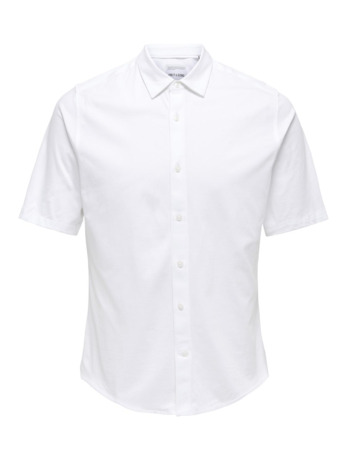 Slim Fit Overhemdkraag Korte Mouwen (K/M) Heren