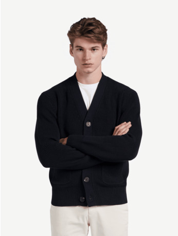 No Label Heren vest Boston Heavy-knit