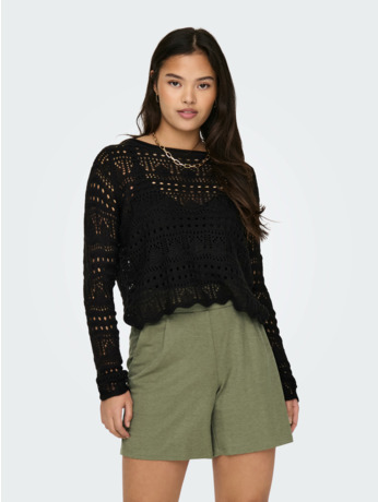 JDYSUN LAY L/S BOATNECK PULLOV. KNT