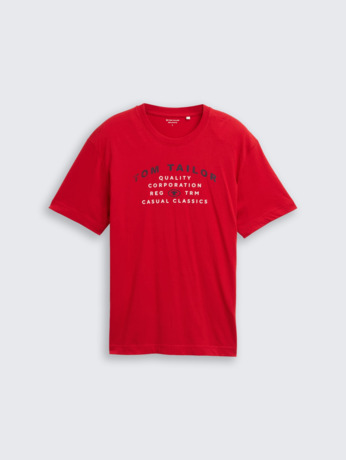 T-shirt met logo-opdruk