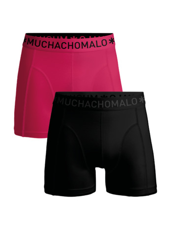 Heren 2-Pack Boxershorts Effen Blue/Pink