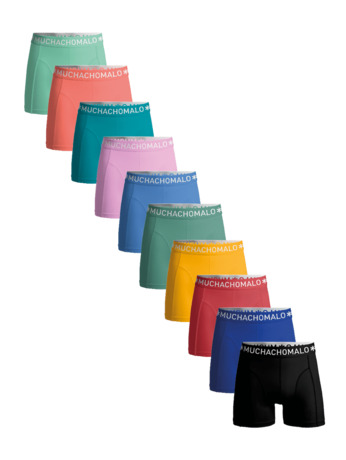 Heren 10-Pack Boxershorts Effen