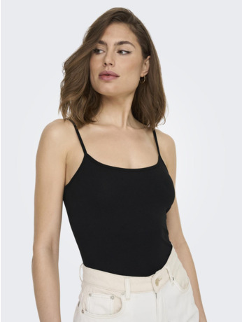 Regular Fit U-Neck Sleeveless (S/L) Regular fit tanktop met knoopsluiting