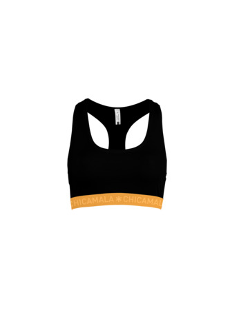 Dames racerback 1-pack Effen Black