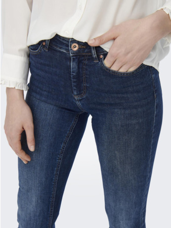 Flared Fit Jeans met uitlopende taille en uitlopende taille met zakken aan de voorkant