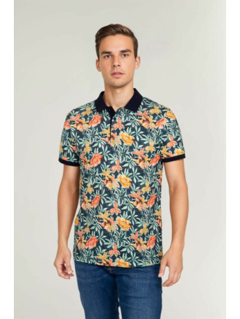 Suitable Polo Bloemen Groen