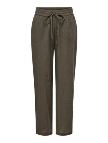 Regular Fit Basic elastische taillebroek met zijzakken