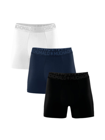 Heren 3-Pack Bamboe Boxershorts Effen